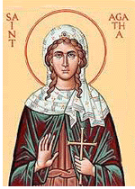 Saint Agatha.